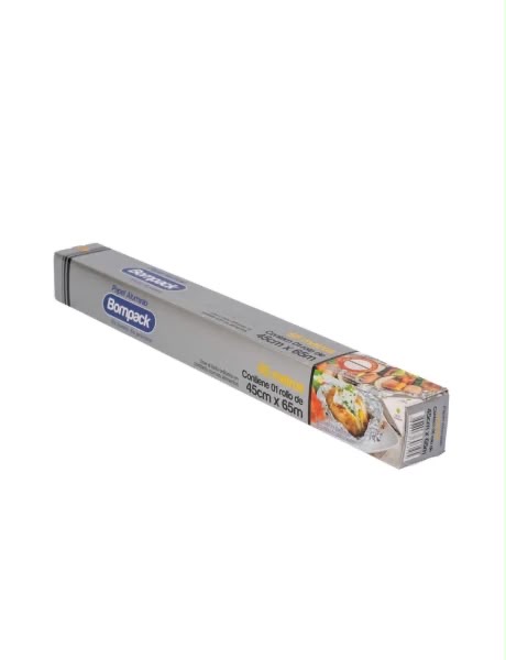 Papel Aluminio Bompack 45cmx65mts.