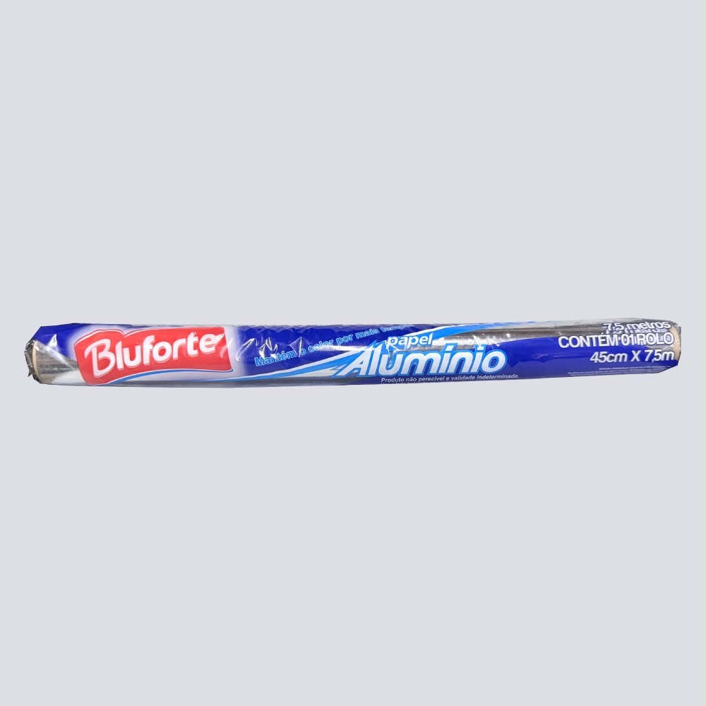 Papel Aluminio Bluforte 45cmx7.5mts.